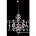 luxury crystal chandelier candle shape pendant lamp
